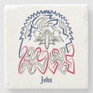 Independence Day American Eagle Stenen Onderzetter