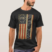 Independence Day American Flag Patriotic 1776 We T T-shirt (Voorkant)