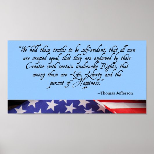 Independence Day American Flag Poster (Voorkant)