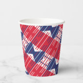 Independence Day BBQ Patriottische Kleuren Papieren Bekers (Achterkant)