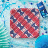 Independence Day BBQ Patriottische Kleuren Papieren Bordje (Feest)