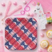 Independence Day BBQ Patriottische Kleuren Papieren Bordje (Feest)