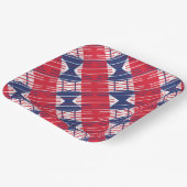 Independence Day BBQ Patriottische Kleuren Papieren Bordje (Gebogen)