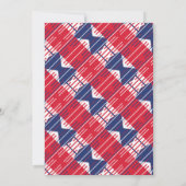 Independence Day BBQ Patriottische Kleuren Uitnodi Kaart (Achterkant)