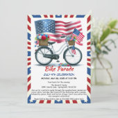 Independence Day Block Parade Uitnodiging (Staand voorkant)