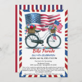 Independence Day Block Parade Uitnodiging (Voorkant / Achterkant)