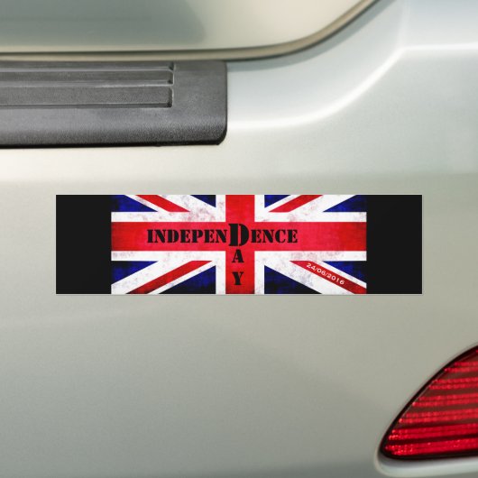 Independence Day Brexit Custom Date 26/06/2016 Bumpersticker (Op auto)