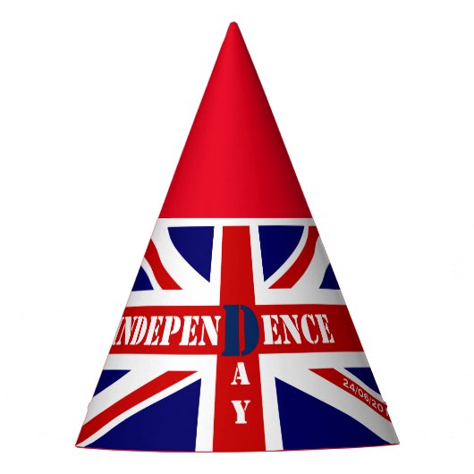 Independence Day Brexit Custom Date 26/06/2016 Feesthoedjes (Voorkant)
