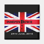 Independence Day Brexit Custom Date 26/06/2016 Magneet (Voorkant)