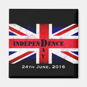 Independence Day Brexit Custom Date 26/06/2016 Magneet