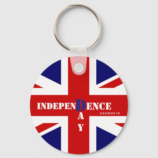 Independence Day Brexit Custom Date 26/06/2016 Sleutelhanger (Voorkant)