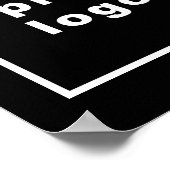 Independence Day Business Sale Zwart Poster (Hoek)