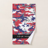 Independence day Camouflage Your name Personalize Bad Handdoek (Handdoek)