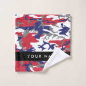 Independence day Camouflage Your name Personalize Bad Handdoek (Wasdoekje)