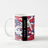 Independence day Camouflage Your name Personalize Koffiemok (Links)