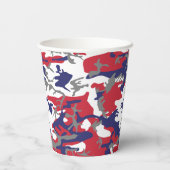 Independence day Camouflage Your name Personalize Papieren Bekers (Achterkant)