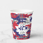 Independence day Camouflage Your name Personalize Papieren Bekers (Rechts)