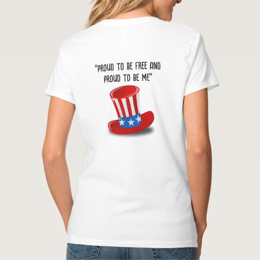 Independence Day Caption T-shirt (Achterkant)