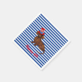 Independence Day Dachshund Paper Napkins Servet (Hoek)