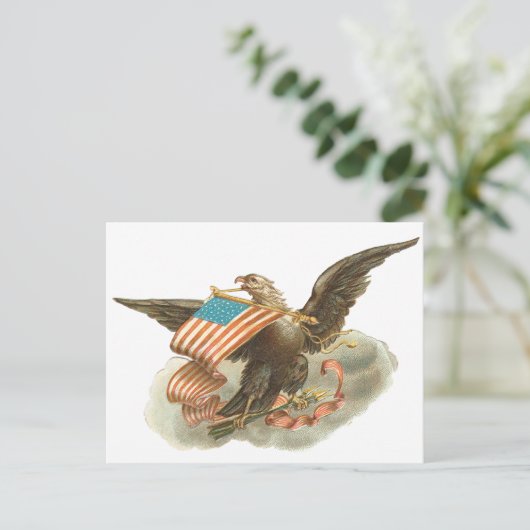 Independence Day Eagle Design Briefkaart (Staand voorkant)