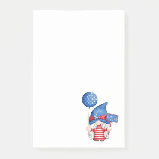 Independence Day Gnome Post-it® Notes (Voorkant)