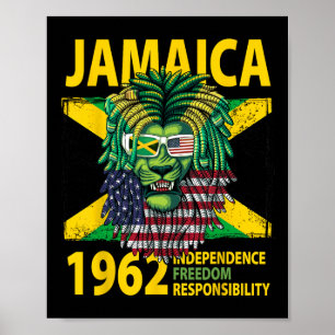 Independence Day Idea For Kids &amp; Jamaican Flag Poster