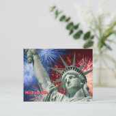 Independence Day & July fourth Briefkaart (Staand voorkant)