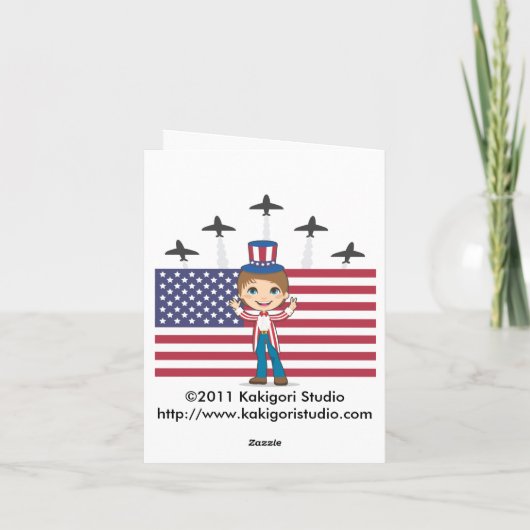 Independence Day Kaart (Achterkant)