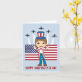 Independence Day Kaart (Gele Bloem)