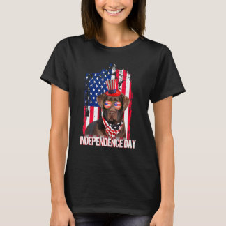Independence Day Labrador Flag 4 juli T-shirt