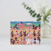 Independence Day Labradors Briefkaart (Staand voorkant)