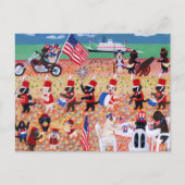Independence Day Labradors Briefkaart (Voorkant)