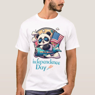 Independence Day Panda T-shirt