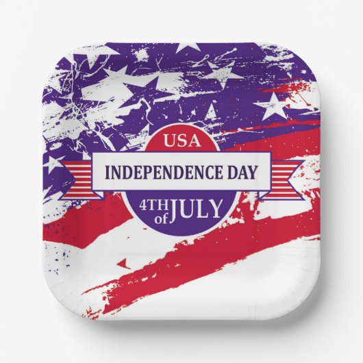 Independence Day Papieren Bordje (Voorkant)