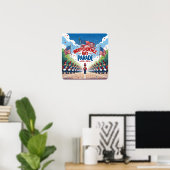 Independence Day Parade Party Poster Print (Thuiskantoor)