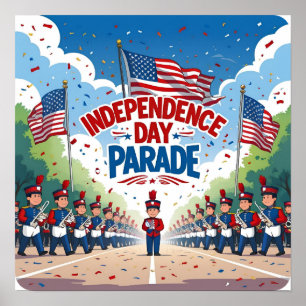 Independence Day Parade Party Poster Print
