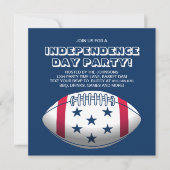 Independence Day Party Football Kaart (Voorkant)