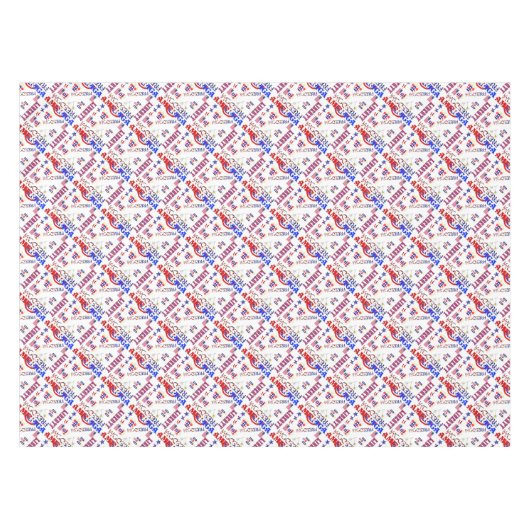 Independence Day Patroon Tafelkleed (Voorkant (Horizontaal))