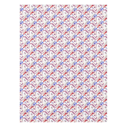 Independence Day Patroon Tafelkleed (Voorkant)