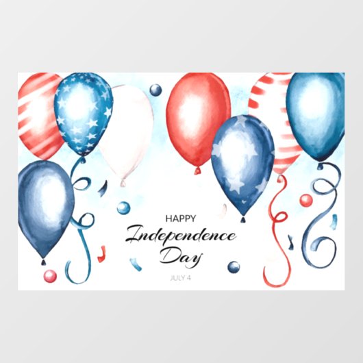 Independence Day Raamsticker (Vel)