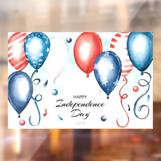 Independence Day Raamsticker (Vel 2)