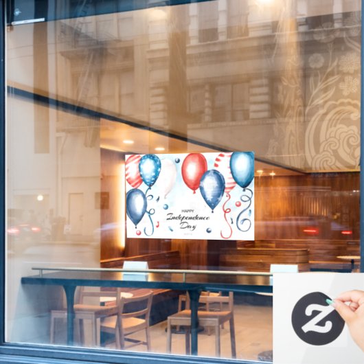 Independence Day Raamsticker (Cafe Raam)