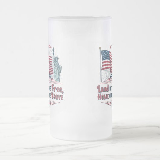 Independence Day - Statue of Liberty Mug Matglas Bierpul (Center)