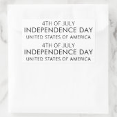 INDEPENDENCE DAY Stylish Font Rechthoekige Sticker (Tas)
