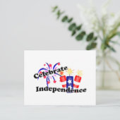 Independence Day Uitnodiging Briefkaart (Staand voorkant)