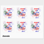 Independence Day Vierkante Sticker (Vel)