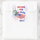 Independence Day Vierkante Sticker (Tas)