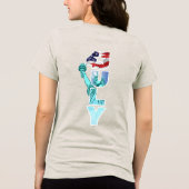 Independence Day | Women Tri-Blend Shirt (Achterkant)