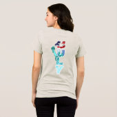 Independence Day | Women Tri-Blend Shirt (Achterkant volledig)