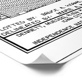 Independence Hall Blueprint Schematics Poster (Hoek)